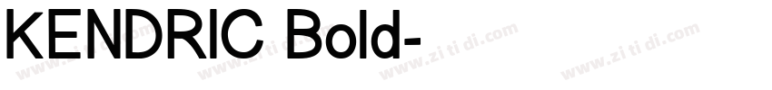 KENDRIC Bold字体转换